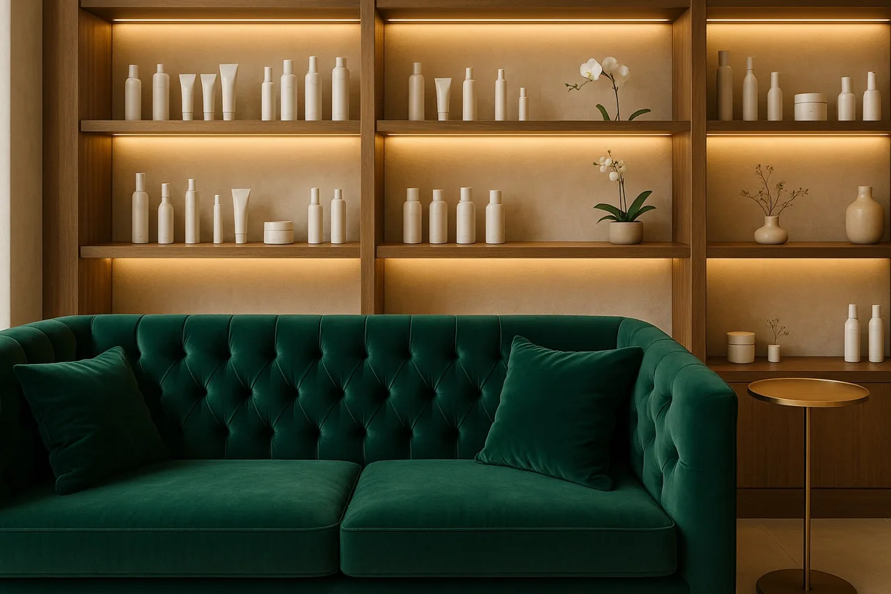 Salon lounge ve bekleme alanı projesi